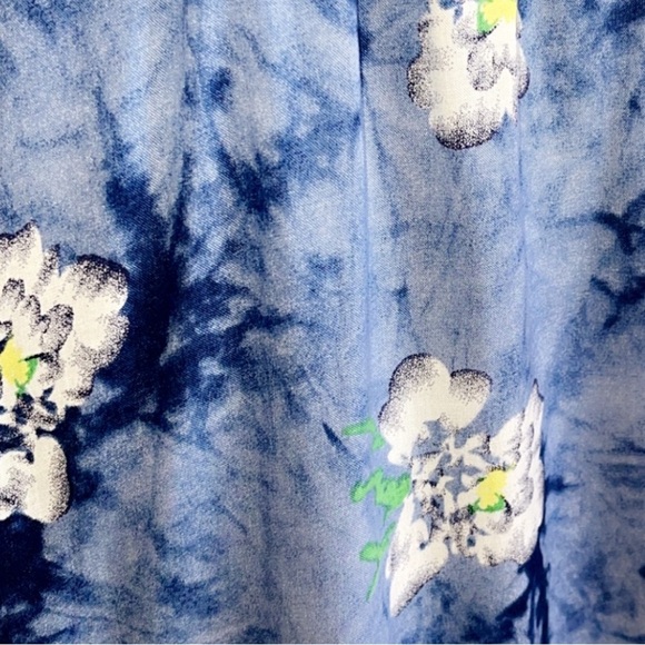 Women’s Cami Casual Dress Size XL Blue Floral Print MEANEOR Light Soft Material - Picture 6 of 10